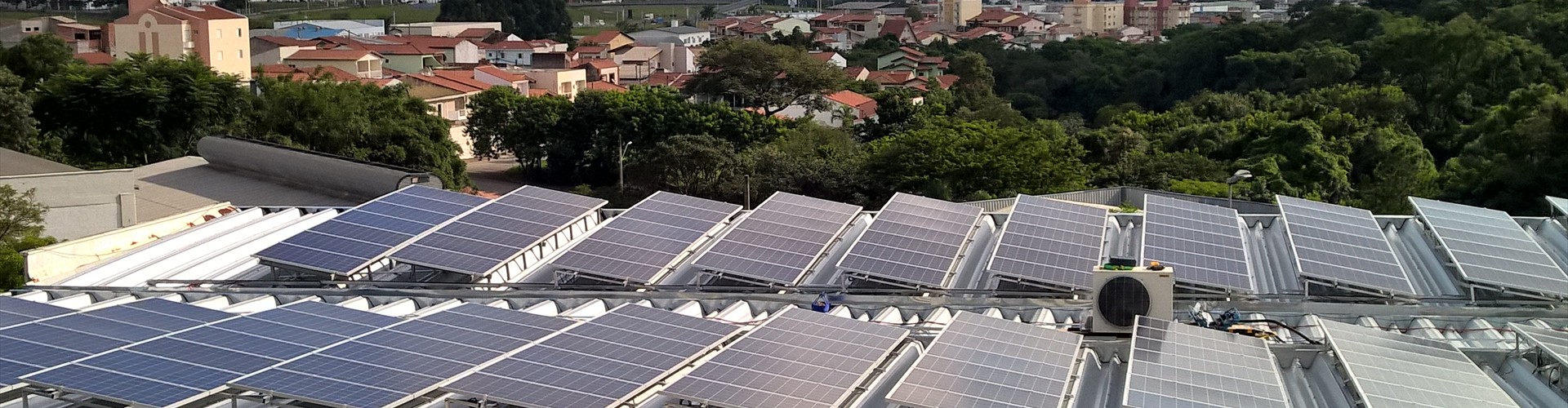 Cobertura para aplicação de Placas Fotovoltaic e Solar